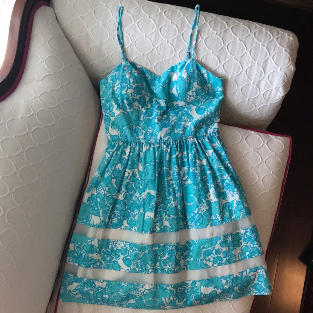 Lilly Pulitzer Ollie Dress Shorely Blue
